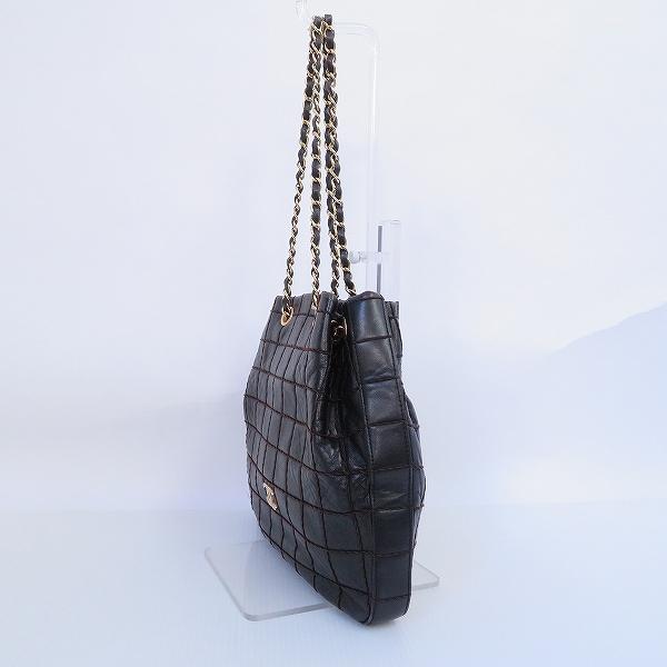 CHANEL #apb シャネル ショルダーバッグ Wチェーン チョコバー ココ  