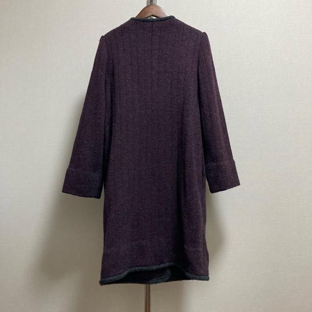 wnc サイトウトヨコ 斉藤都世子 コート えんじ グレー ノー 