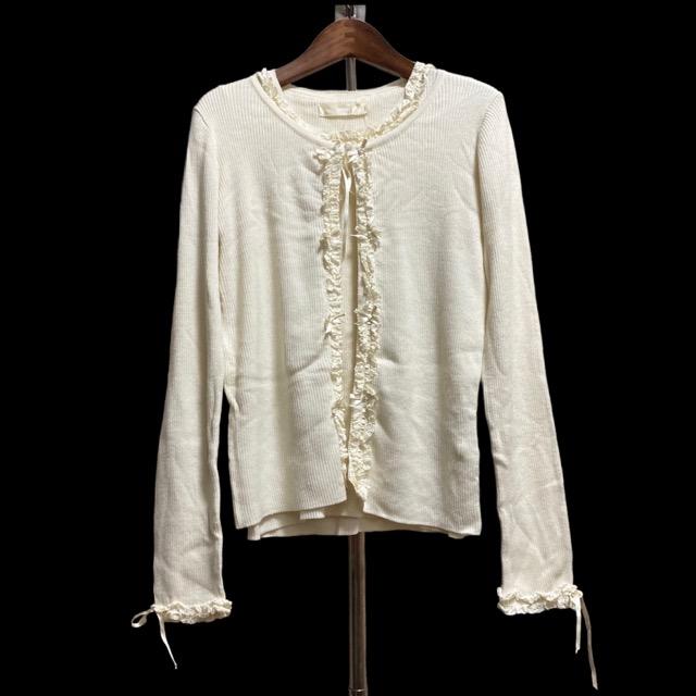 apc ピンクハウス PINKHOUSE アンサンブル オフホワイト リブ レース  