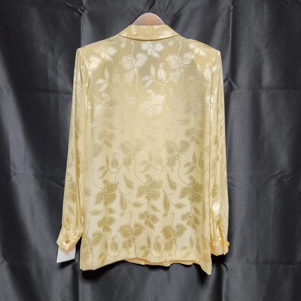 LEONARD（レオナール） #anc シャツ ブラウス 9 黄色 シルク 花