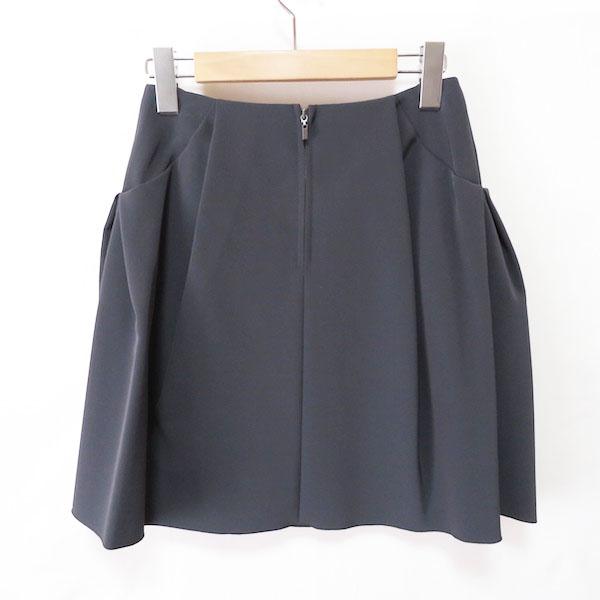 フォクシーニューヨーク ワイドパンツ プリーツスカート ダークグレー