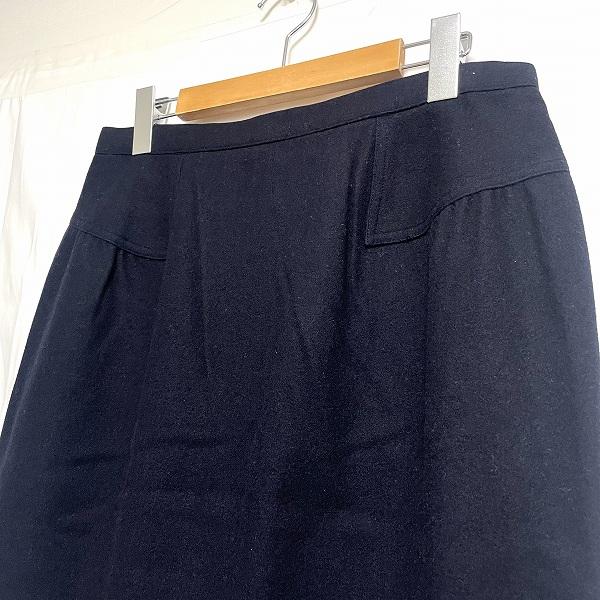 #wnc レリアン Leilian スカート ロング 大きいサイズ ウール 13+ 紺 レディース [787818]｜acil｜03