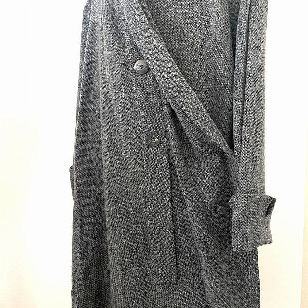 センソユニコ　芽風　コート　 38サイズ センソユニコSENSOUNICO 芽風 ウールポリパネル切替変形コート