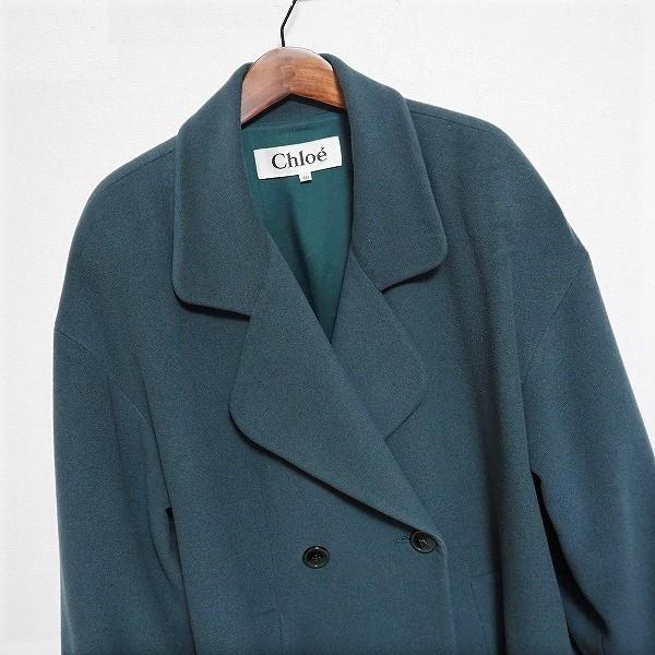 wnc クロエ Chloe コート 40 緑系 オーバーサイズ ヴィンテージ ビッグ  