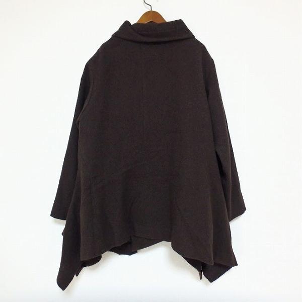 wnc ジウセンソユニコ 慈雨 Sensounico コート 40 焦げ茶 変形