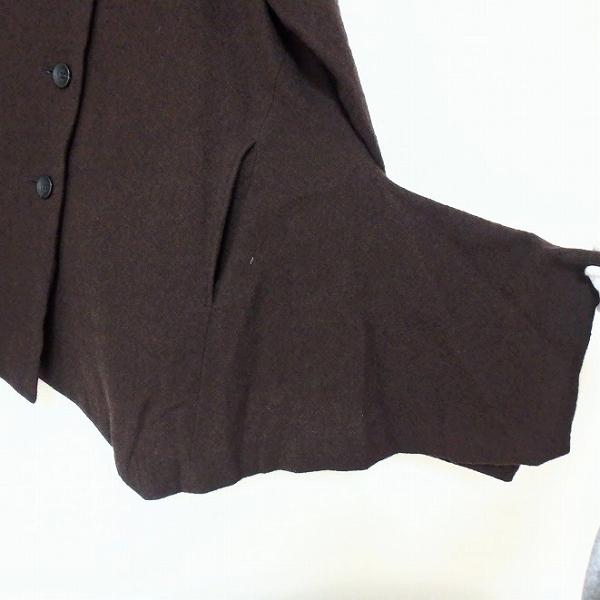 wnc ジウセンソユニコ 慈雨 Sensounico コート 40 焦げ茶 変形