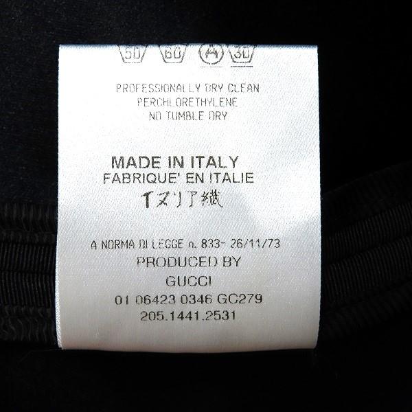 GUCCI #anc グッチ スカート 38 黒 シルク イタリア製 レディース