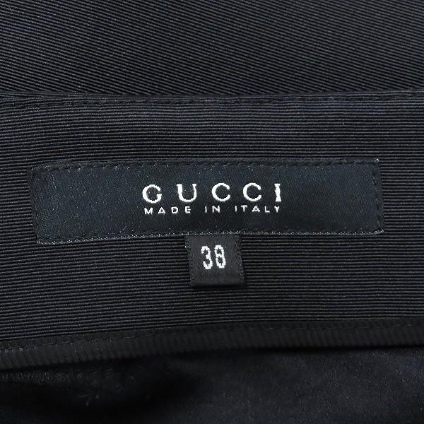 GUCCI（グッチ） #anc スカート 38 黒 シルク イタリア製 レディース