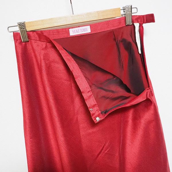 #anc ユキトリイ YUKITORII セットアップ スカートスーツ 9 赤 ツーピース フリル レディース [790713]｜acil｜04