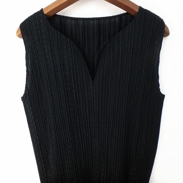 spc イッセイミヤケ ISSEYMIYAKE カットソー M 黒 プリーツ