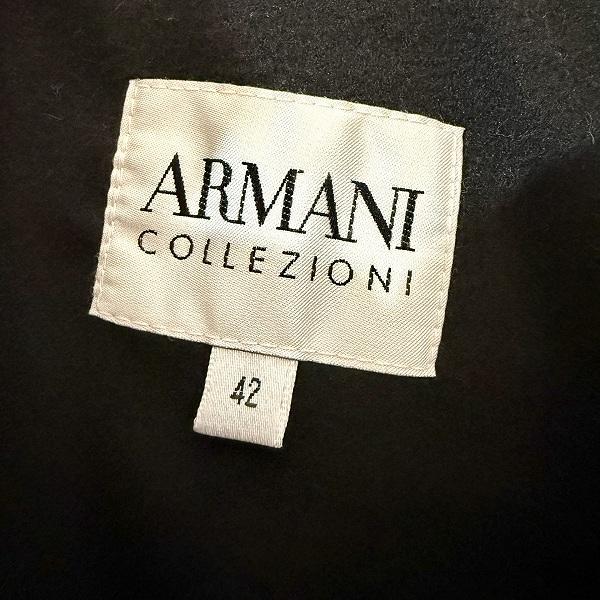 wnc アルマーニコレツィオーニ ARMANICOLLEZIONI コート 42 黒