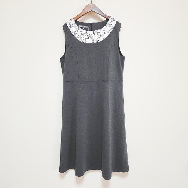 LAURA ASHLEY（ローラアシュレイ） #snc ワンピース 13 グレー レース 