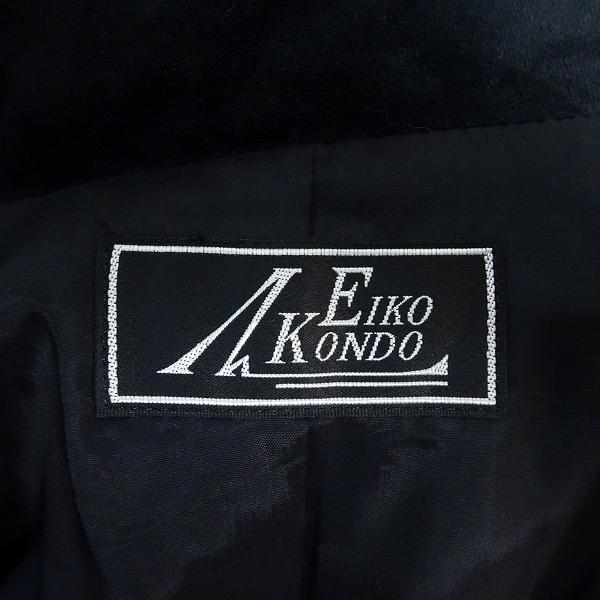 #apc エイココンドウ EIKO KONDO コート 42 黒 スタンドカラー ジップアップ 刺繍 ステッチ レディース [794666]