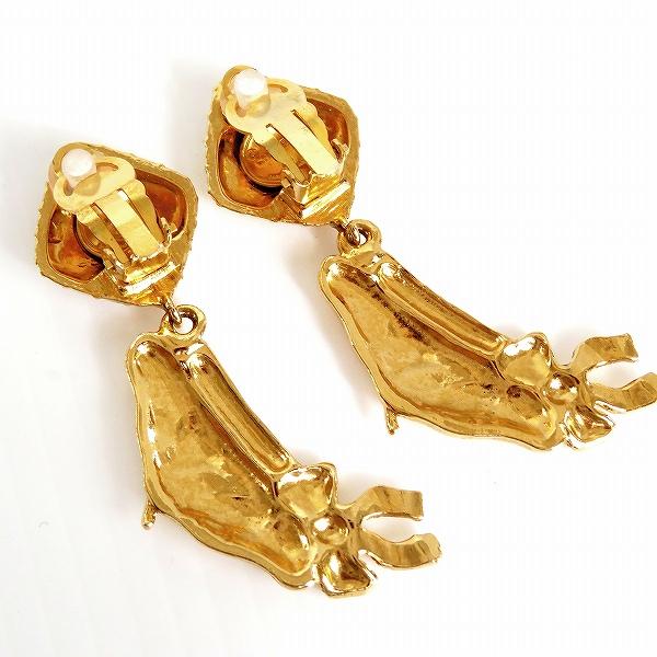 #apza シャネル CHANEL イヤリング ゴールド マトラッセ ベレー帽 ヴィンテージ レディース [794852] |  | 02