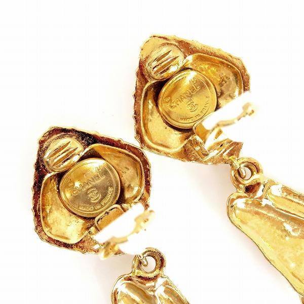 #apza シャネル CHANEL イヤリング ゴールド マトラッセ ベレー帽 ヴィンテージ レディース [794852] |  | 05