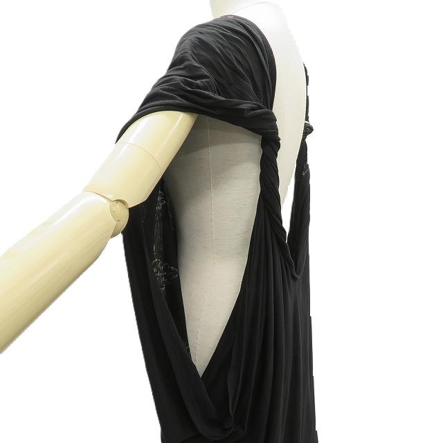 タグ付き★美品★Y's ヨウジヤマモト 変形 アシンメトリー ノースリーブ Y's（ワイズ） #snc ヨウジヤマモト チュニック 2 黒 ベージュ