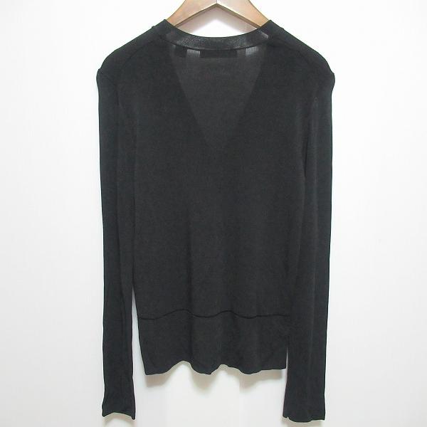 DKNY #anc ダナキャラン DONNAKARAN カーディガン S 黒 無地 