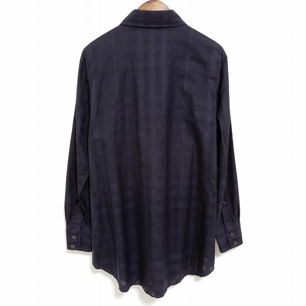 BURBERRY（バーバリー） #anc シャツ ブラウス 40 紺 長袖 ロール 