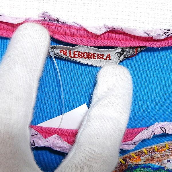 ALBEROBELLO #snc アルベロベロ カットソー 半袖 ワッペン アート 水色