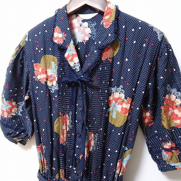 PINK HOUSE #spc ピンクハウス PINKHOUSE ワンピース 紺 白 半袖 PINK HOUSE #spc ピンクハウス PINKHOUSE ワンピース 紺 白 半袖