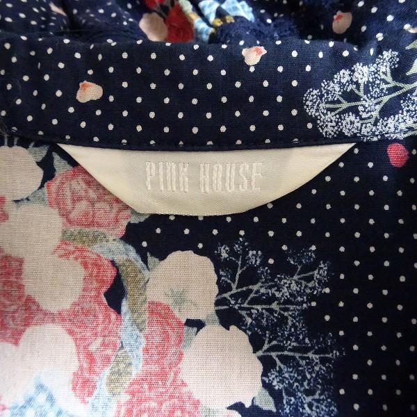 PINK HOUSE #spc ピンクハウス PINKHOUSE ワンピース 紺 白 半袖 PINK HOUSE #spc ピンクハウス PINKHOUSE ワンピース 紺 白 半袖