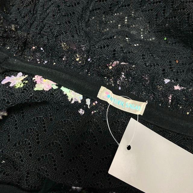 spc アトリエサガン ATELER SAGAN カーディガン L グレー系 麻 花