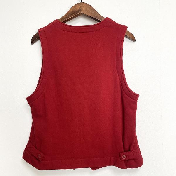 PINK HOUSE（ピンクハウス） #apc ベスト・ジレ 赤 ロゴ レディース