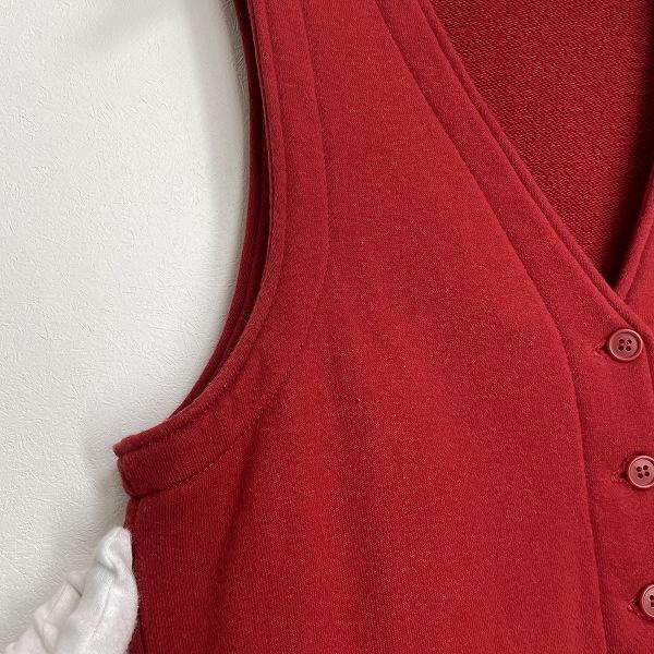 PINK HOUSE（ピンクハウス） #apc ベスト・ジレ 赤 ロゴ レディース
