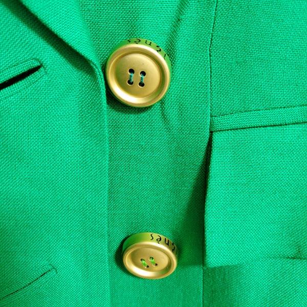 anc イネス ignes 銀座マギー スカートスーツ 38 緑 セットアップ