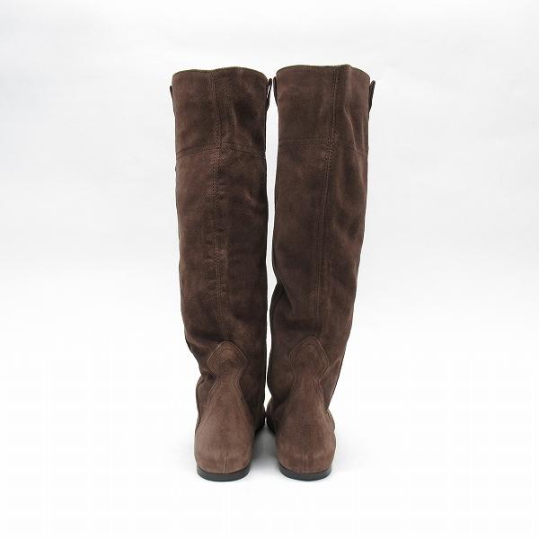 wns ファビオルスコーニ FABIO RUSUCONI ブーツ インヒール 36 茶