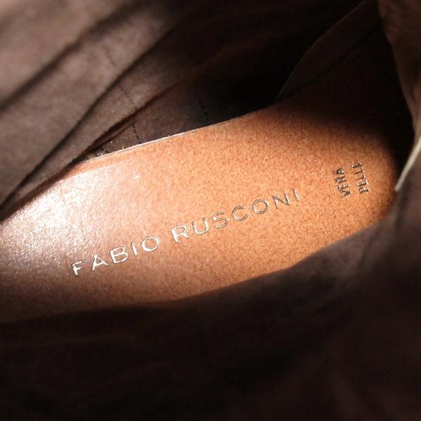 wns ファビオルスコーニ FABIO RUSUCONI ブーツ インヒール 36 茶