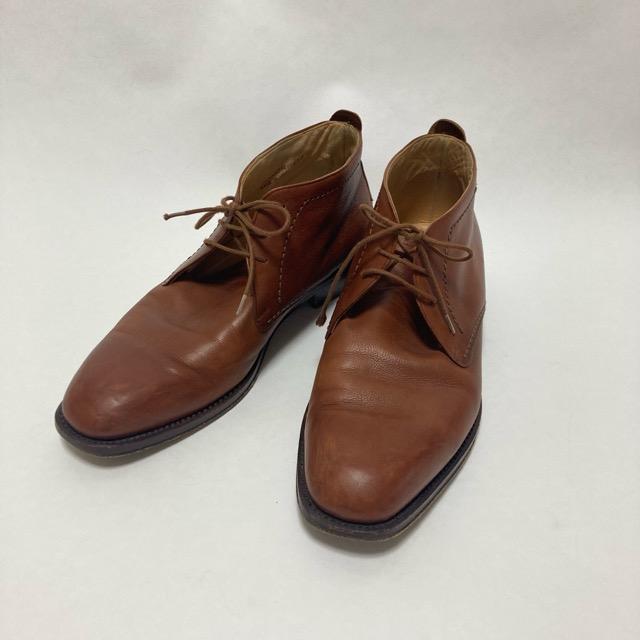 ans バリー BALLY ブーツ 8 1/2 茶 チャッカブーツ メンズ [801220 