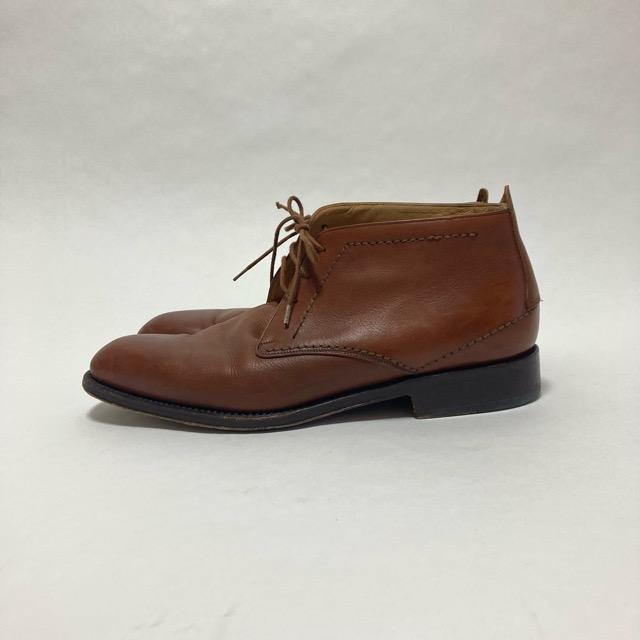 ans バリー BALLY ブーツ 8 1/2 茶 チャッカブーツ メンズ [801220 
