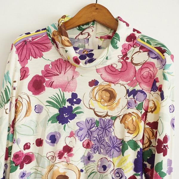 LEONARD #anc レオナール カットソー LL アイボリー マルチ 花柄  