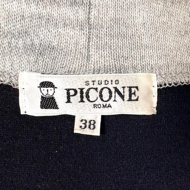 snc ピッコーネ PICONE チュニック ワンピース 38 グレー 黒 半袖 