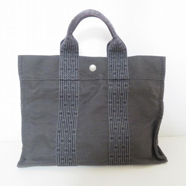 HERMES #anb エルメス トートバッグ エールライン PM グレー系 黒 