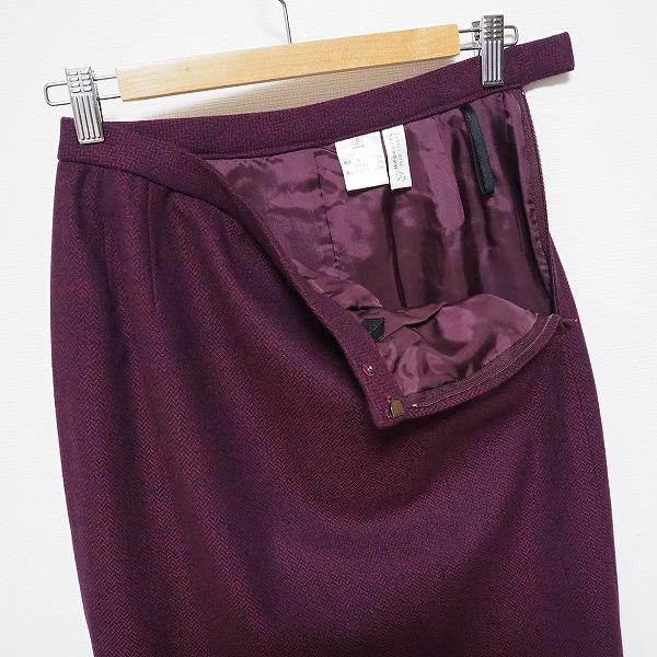 Leilian（レリアン） #wnc スカートスーツ ボルドー 紺 MIX ツーピース