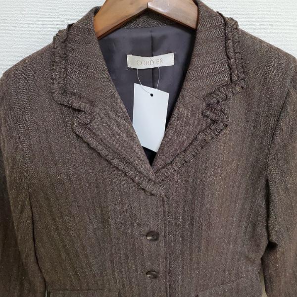 CORDIER #wsc SALE コルディア ジャケット 40 茶 ツイード 