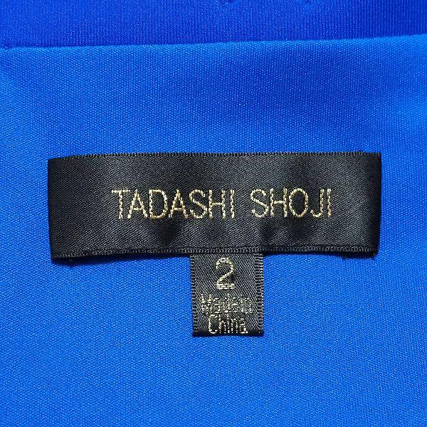 #snc タダシショージ TADASHI SHOJI ワンピース 2 青 ノースリーブ レース ベルト付 レディース [804901]｜acil｜06