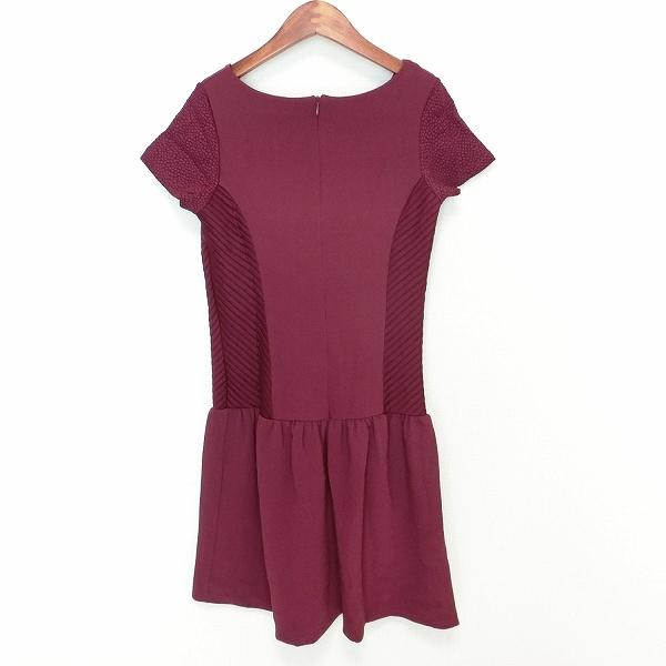 snc SALE デビーデボ Deby Debo ワンピース S ワインレッド 半袖 タグ 