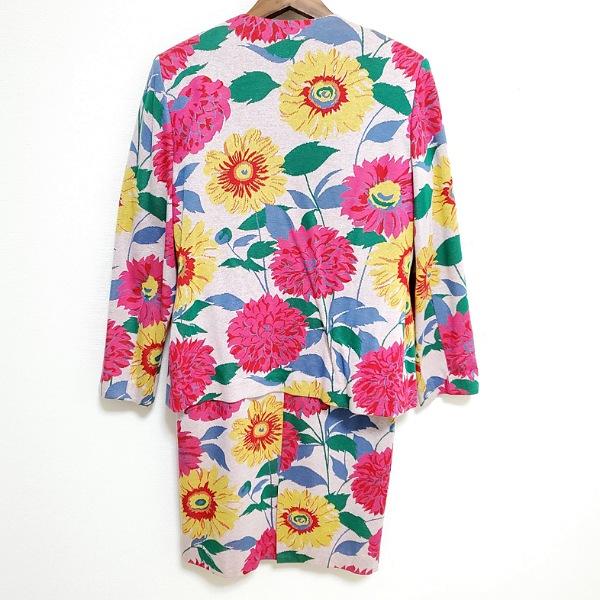 anc ハナエモリ HANAEMORI ワンピーススーツ M ピンク系 黄色  