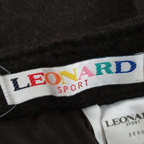 LEONARD #wpc レオナールスポーツ SPORT パンツ 64 焦げ茶 センター 