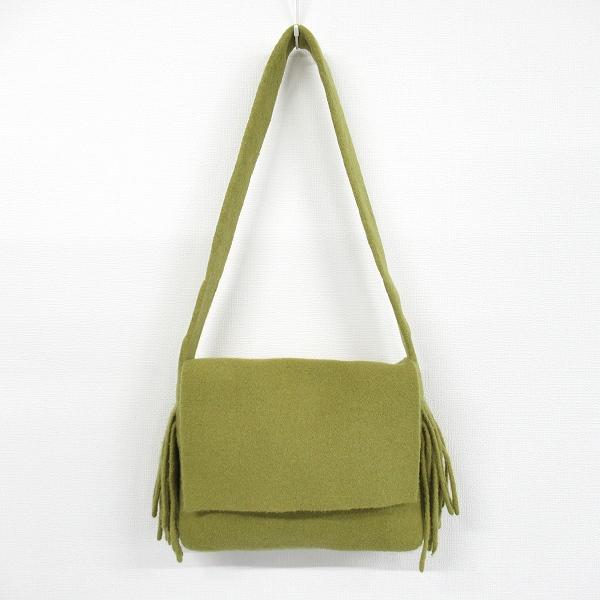 wnb ヨーガンレール JURGENLEHL ショルダーバッグ 黄緑系 フェルト