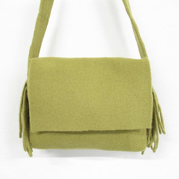 wnb ヨーガンレール JURGENLEHL ショルダーバッグ 黄緑系 フェルト