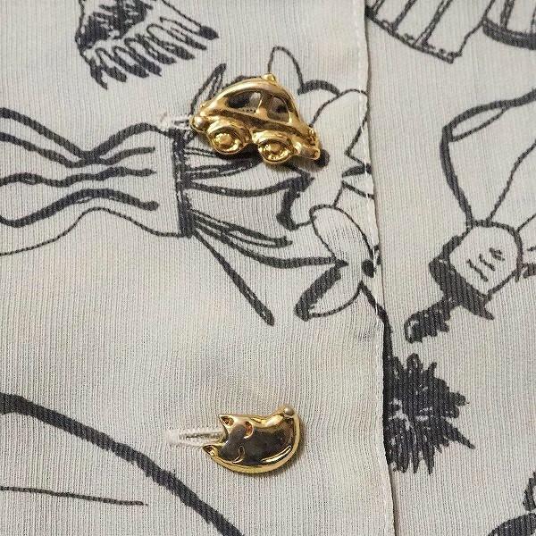 アルベロベロ 半袖チュニックブラウス アルベロベロ 異素材チュニック