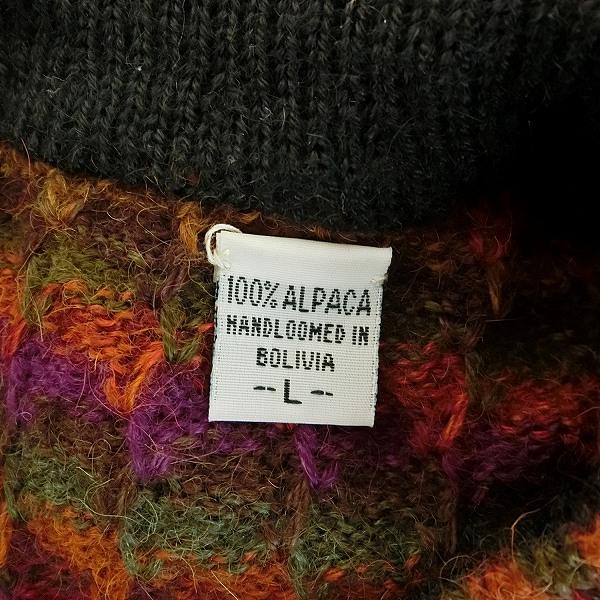 wnc ミルマボリビア Millma Bolivia カーディガン L 赤系 ニット 