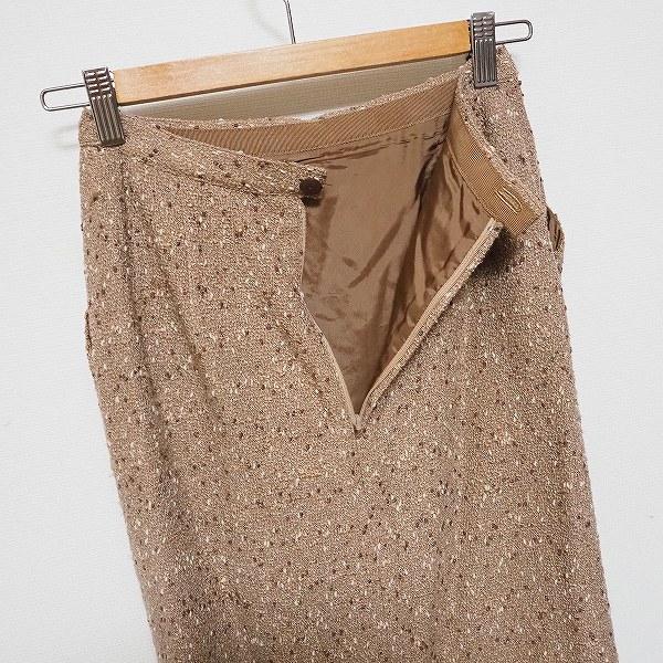 anc インゲボルグ INGEBORG セットアップ S 茶 ツーピース ツイード  