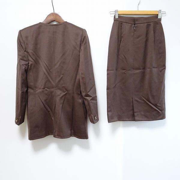 銀座マギー #anc ギンザマギー スカートスーツ 9 茶 オレンジ系 銀座マギー #anc ギンザマギー スカートスーツ 9 茶 オレンジ系