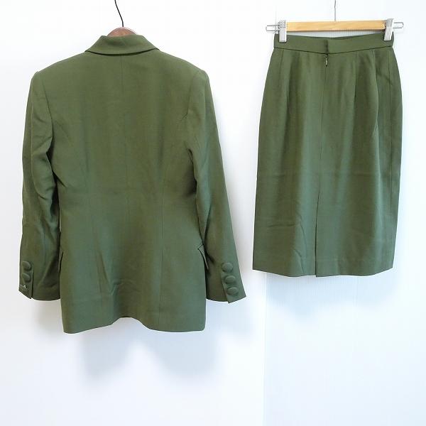 anc ギンザマギー 銀座マギー スカートスーツ 7 カーキ スリーピース  