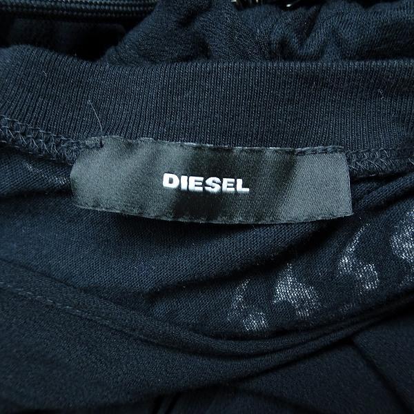 anc ディーゼル DIESEL ワンピース S 黒 ロング 切りっぱなし ロング 